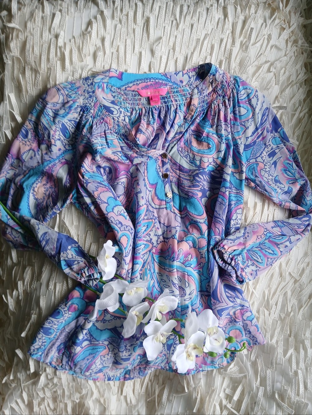 Lilly Pulitzer 'ELSA' Silk Blouse